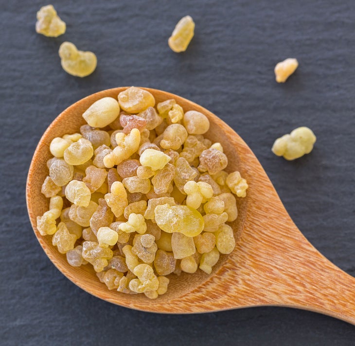 Boswellia, also known as Indian frankincense, comes from the Boswellia serrata tree native to India. It has been used for thousands of years in Ayurveda to treat conditions including arthritis, pain, fever, and heart disease.