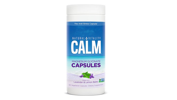 Natural Vitality Calm Magnesium Glycinate Capsules with Lavender & Lemon Balm
